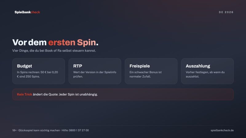 Book of Ra online casino Checkliste: Budget, RTP, Freispiele und Auszahlung