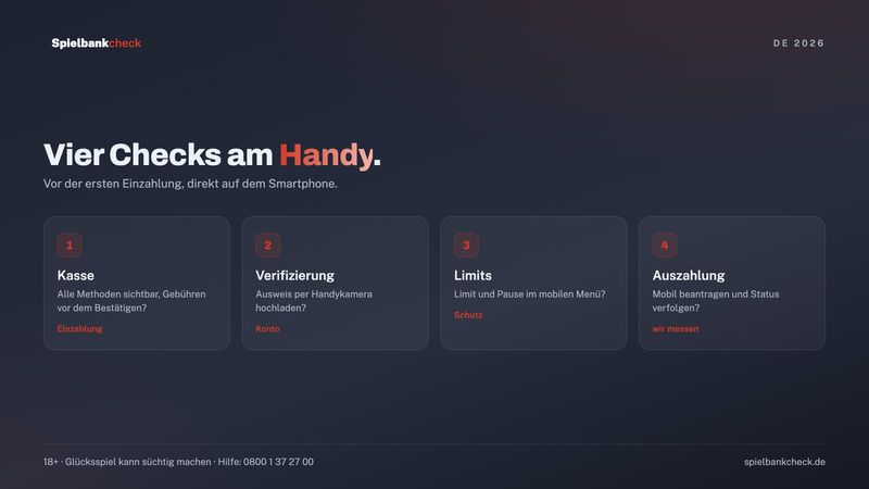 Checkliste: was wir in einem Handy Casino auf dem Smartphone testen